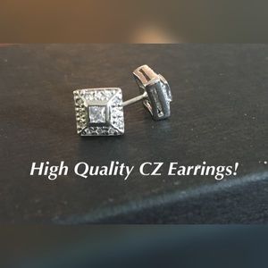 🌟Stunning NEW CZ•small earrings• Post NWOB $75🌟